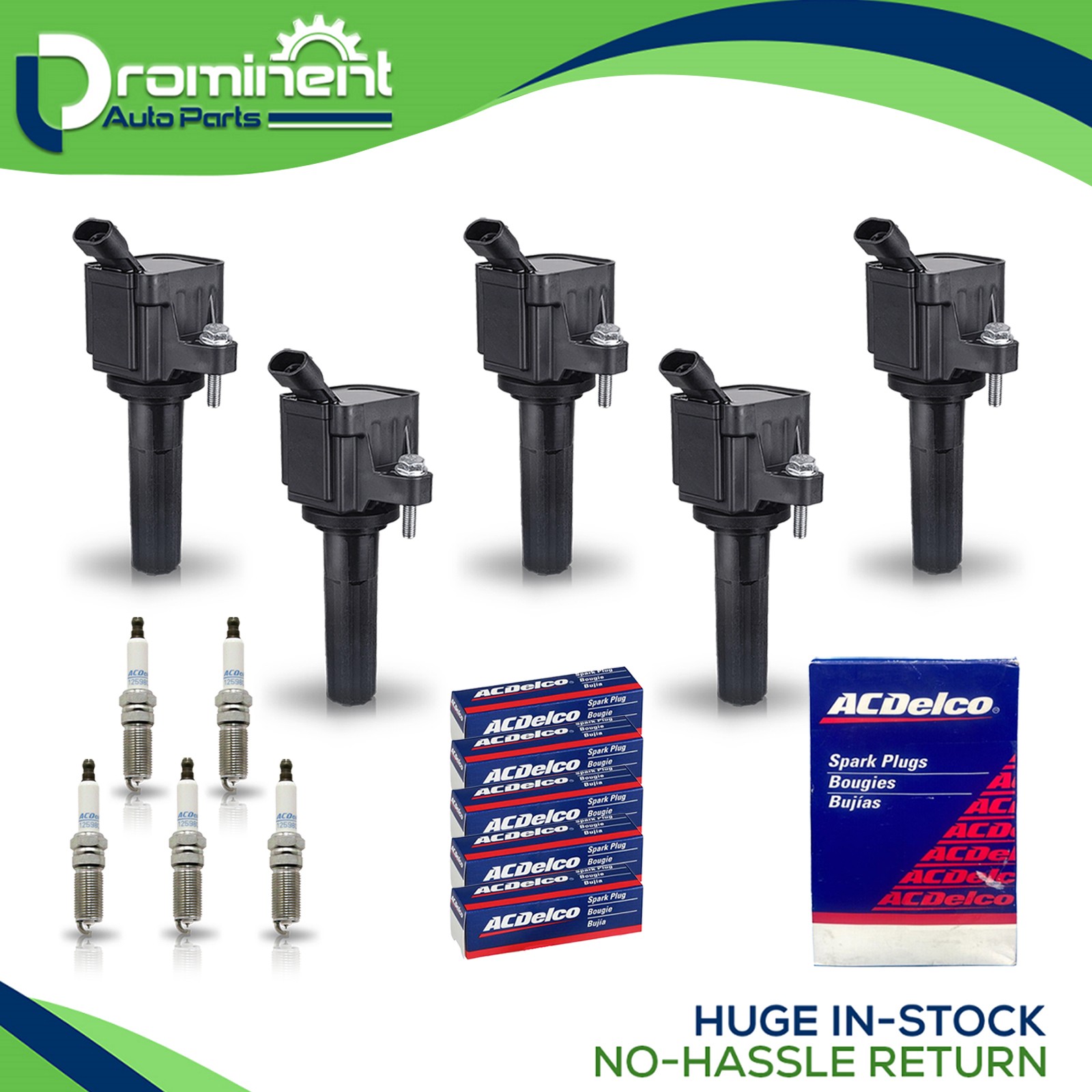 5 Ignition Coil  5 ACDelco Iridium Spark Plug for 2007-2010 Hummer H3 3.7L l5