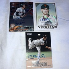 Topps San Francisco Giants Autographed Card Lot Heston, Stratton, Jones - 3