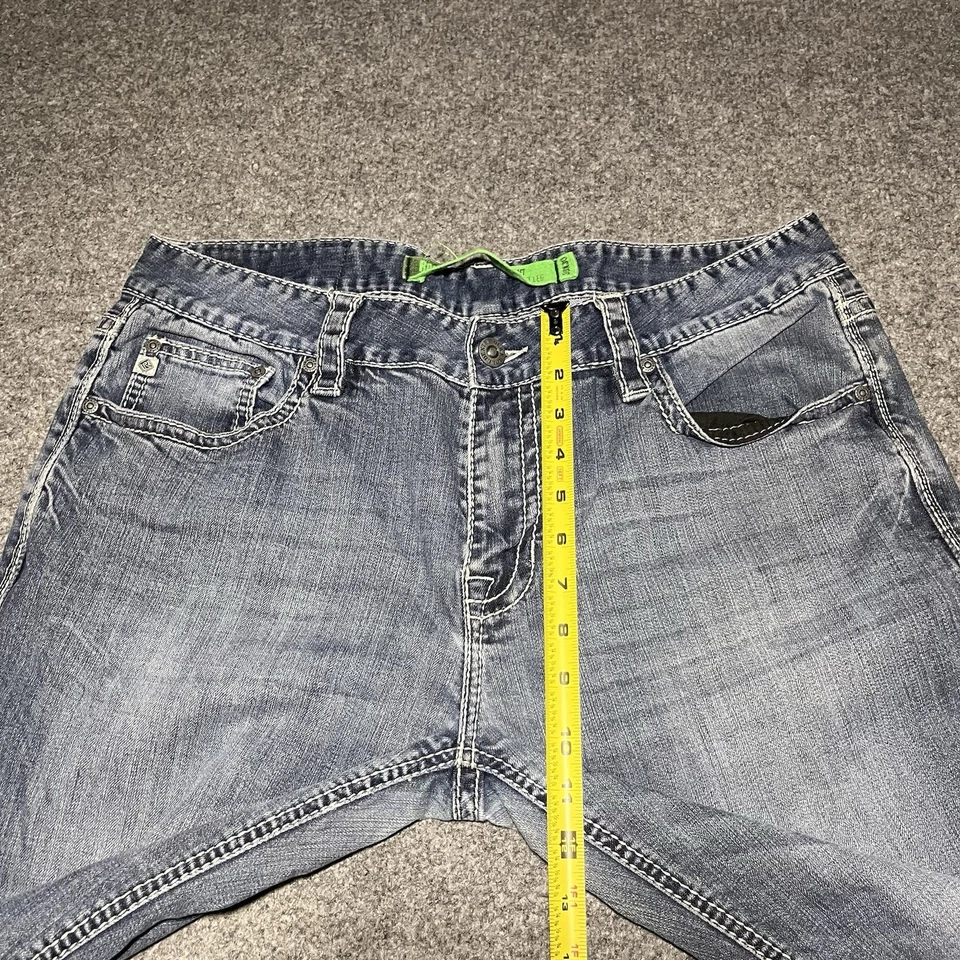 Rock Roll Cowboy Jeans Mens 36x30 Blue Pistol Straight LegWestern Denim - Image 4 of 4