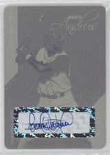 2008 Just Minors Signing Date Press Plate Yellow 1/1 Elvis Andrus #27 Auto 4f5