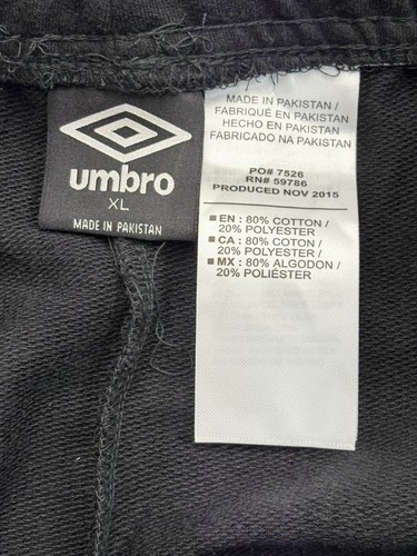 Umbro Jogger Womens XL Black Sweatpants Elastic Waist Capri Drawstring NWT New - Afbeelding 2 van 9