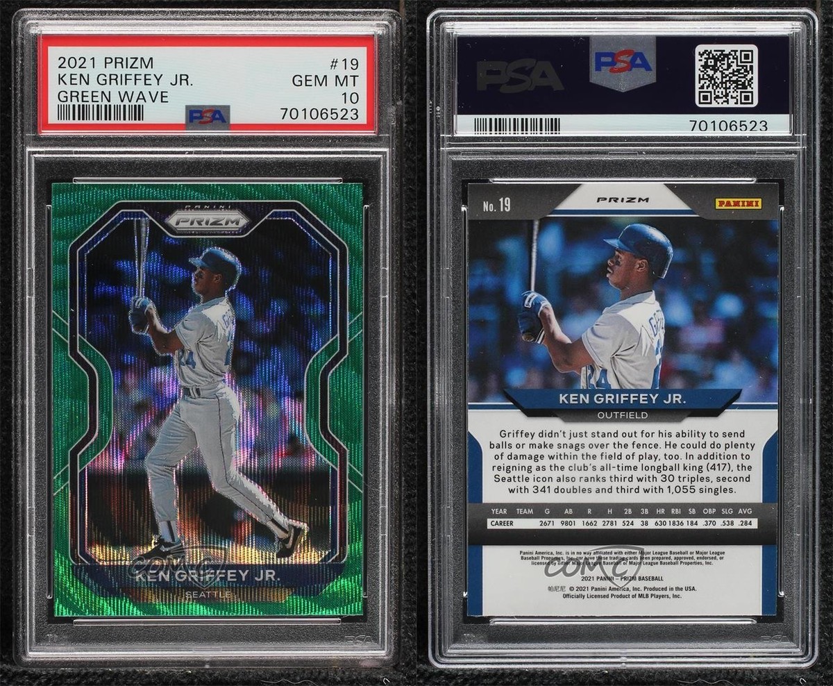 2021 Panini Prizm - Ken Griffey Jr #19 Green Wave Prizm for sale