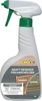 Bondex Hartholz Kraft Reiniger 500 ml, farblos Holzreiniger Holzpflege