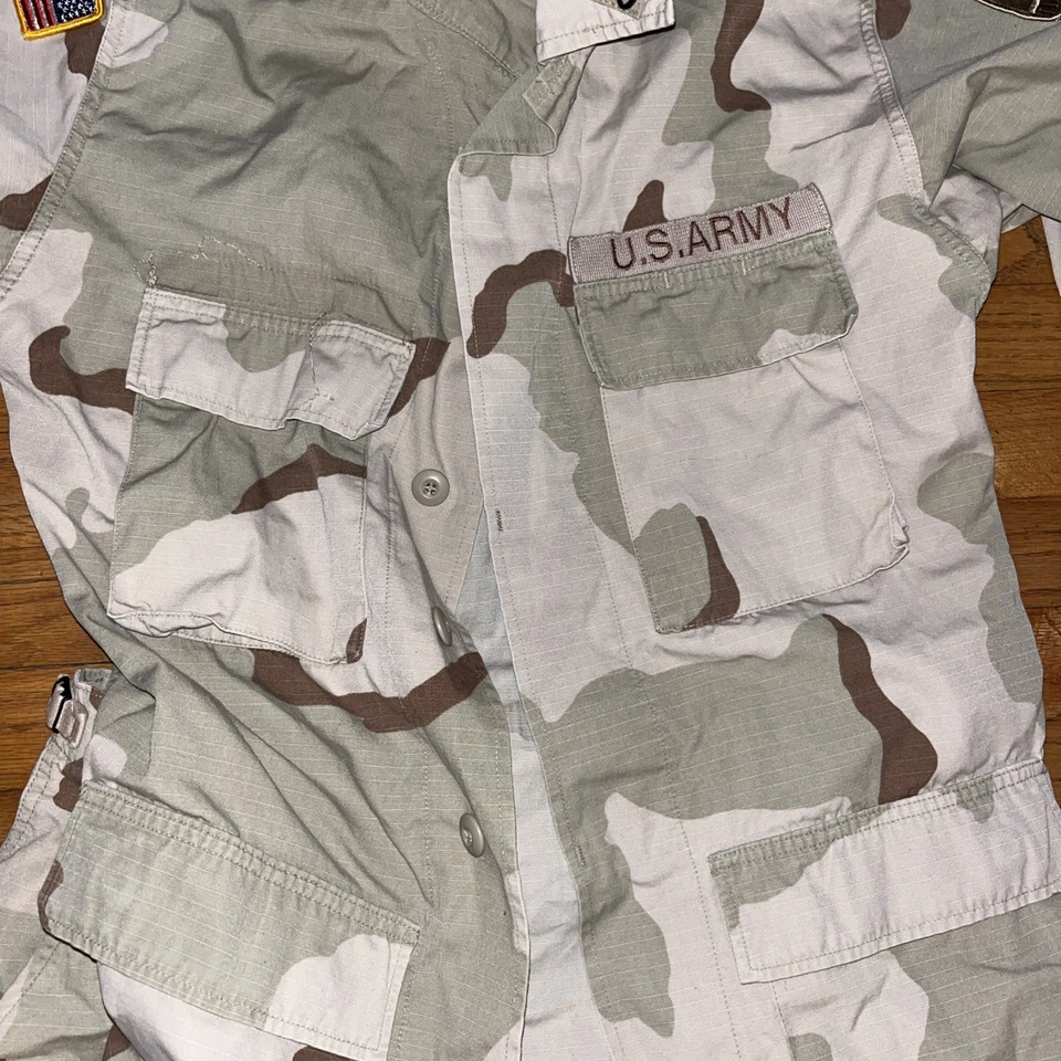 3 color desert dcu - BDU Jacket + Pants us army uniform gwot Large Long & S Long - Image 2 of 4