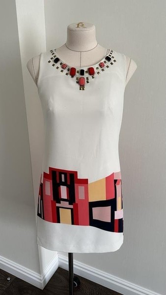 Women Vince Camuto Dress Red Polyester 36