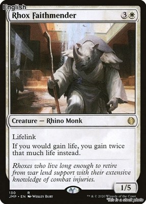 Rhox Faithmender EN [JMP - 130] - NM TCG MTG