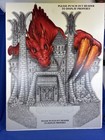 Vintage TSR D&D Store Display Standee Original Dragonlance Great Red Dee Barnett