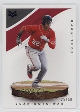2020 Panini Chronicles Magnitude Blue 25/50 Juan Soto #6 o7m