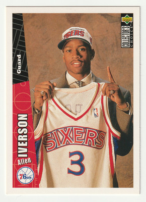 Allen Iverson #301 RC Collectors Choice Rookie 76ERS 1996-97 