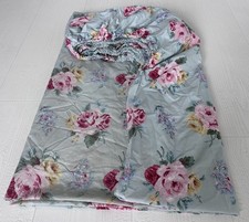 Vintage Ralph Lauren Cottage Lane FULL Fitted Sheet Cotton USA Made Blue Lbl GUC