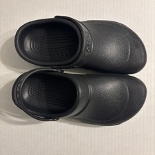 Crocs Bistro Black Slip Resistant Work Clogs Unisex Adult Size M-8 W-10 11075