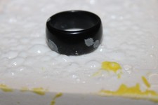 Anello in Ossidiana Fiocco di Neve – Design Made in Italy