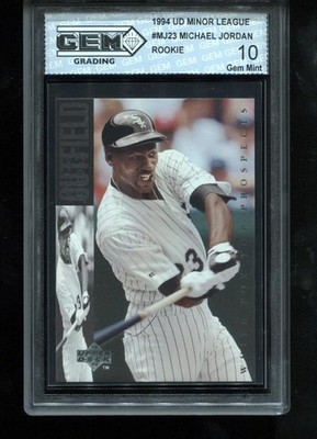 Michael Jordan Rookie 1994 Upper Deck UD Minor League #MJ23 RC GEM MINT 10