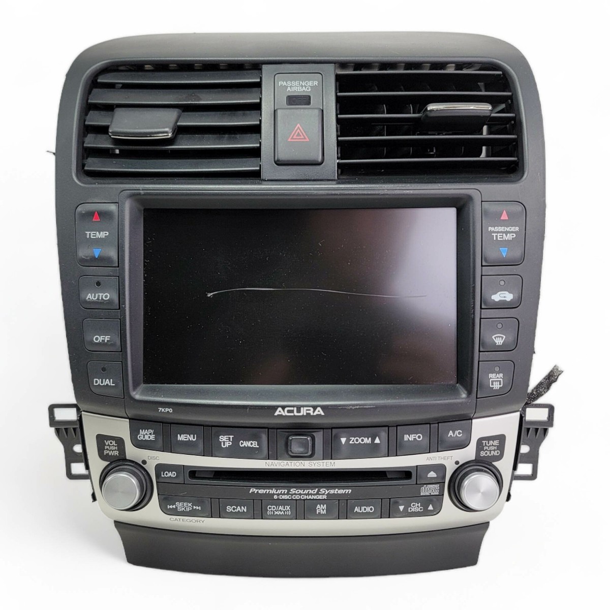 Acura TSX 06-08 6 Disc CD Changer Player Navigation Screen Radio