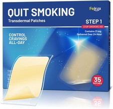 35 Count Nicotine Patches 21mg, Step 1 Nicotine Stop Smoking Patches, Quit Smoki