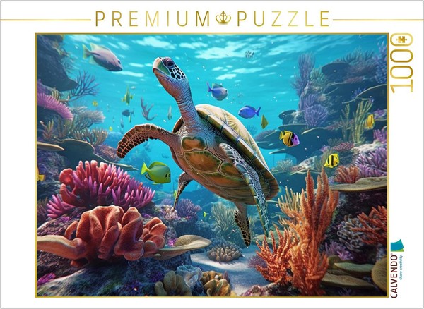 Calvendo Puzzle The Giant Tortoise | 1000 Pieces, Finished Size 25.2 × 18.9 In (-image
