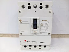 GE Record Plus 20 Amp Circuit Breaker 3 Pole 600Y/347 VAC 100kA FBH36TE020RV