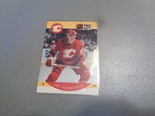 1990-91 Pro Set Hockey Card Joe Nieuwendyk Calgary Flames #42B