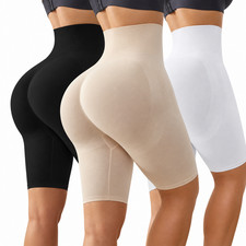 Women High Waist Tummy Control Pants Shapewear Butt Lifter Body Shaper Shorts US