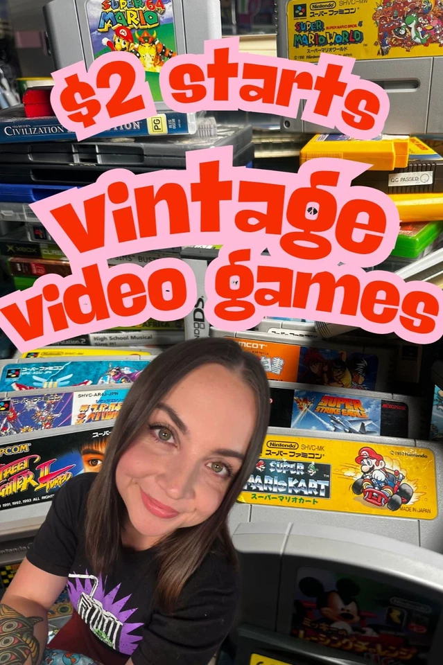 Vintage Video Games!!! (Untested)