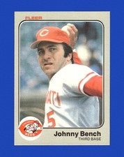1983 Fleer Set-Break #584 Johnny Bench NM-MT OR BETTER *GMCARDS*