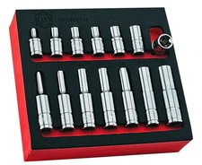 Britool 98-Piece Socket Set - 1/4 & 1/2 Inch Drive Metric Sockets With Case - View #12