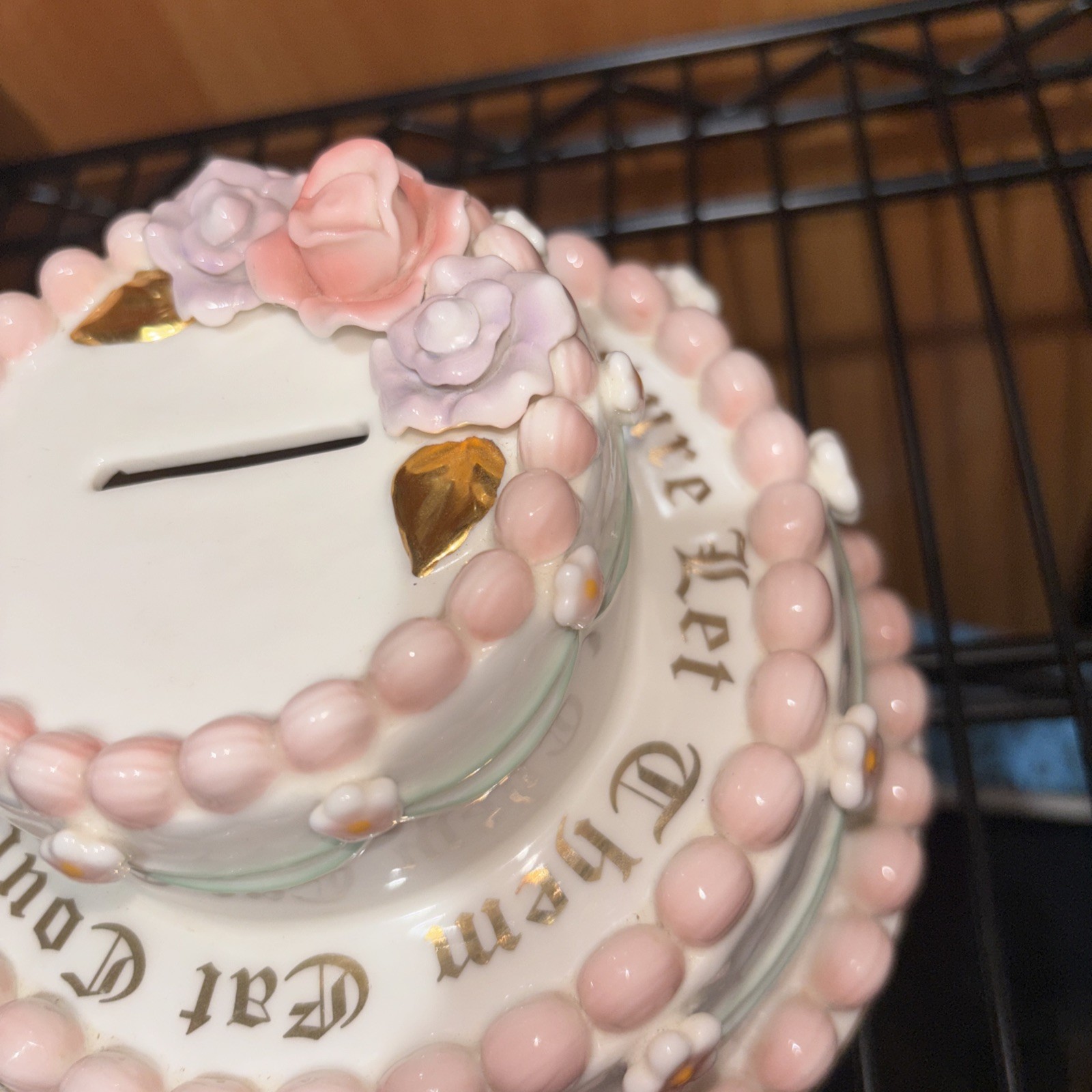 Juicy Couture Rare Tier Cake Ceramic Piggy Bank