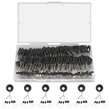 600 Pieces Fishing Bobber Stopper, Rubber Bobber Stops for Fishing Line, 6 in