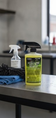 Ceramic Detail Spray, TEC582, 16 oz, Liquid, Yellow