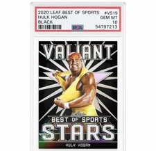 Hulk Hogan 2020 Leaf Best Of Sports Black Valiant 3/5 #vs19 Psa 10