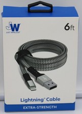 Just Wireless 6ft USB-A to Phone Connector Cable - Extra Strength MFi-Certified