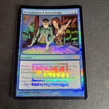 Mtg - Accumulated Knowledge - FNM Promo Foil/Dci