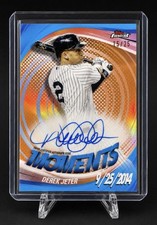 2025 Finest Moments Autographs Derek Jeter #FMA-DJ Orange Refractor /25