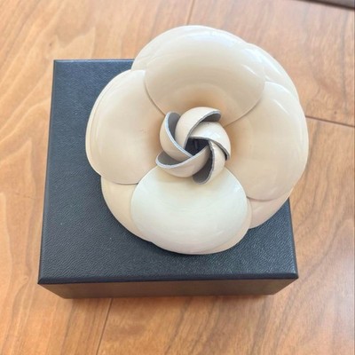Chanel Flower Brooch - Cream Chanel Camellia Flower Brooch Pin, Cream Color Fabric - Etsy main image 2