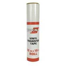12" X 10' Feet Roll Clear Transfer Tape w/Grid for Adhesive Vinyl  Vinyl Tra...