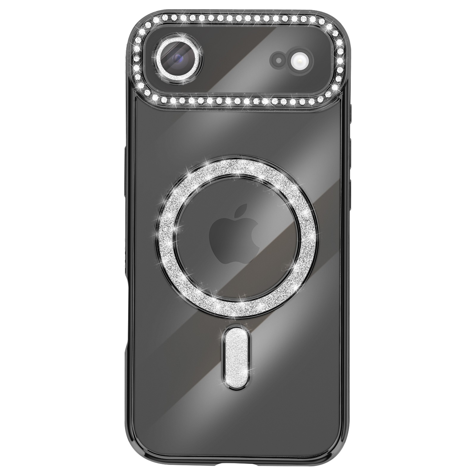 Coque iPhone Air Antichoc à Bord Strass Pailleté Housse de Protection Gel Souple