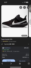 Nike Team Hustle D 10 size 7 youth