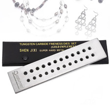 0.26-2.8Mm Jewelry Wire Drawplate 39 Holes Tungsten Carbide Steel round Draw Pla
