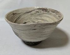 Japanese Matcha Tea Bowl, Kyo Ware Hakeme Kyoto Kasho kiln Morioka Shimizu