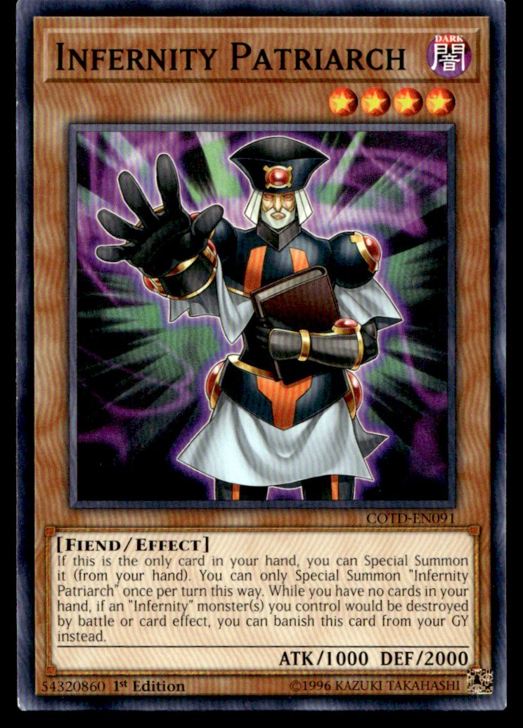 Infernity Patriarch COTD COTD-EN091 MP YuGiOh
