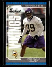 2005 Bowman #137 Erasmus James Rookie Card Minnesota Vikings. rookie card picture