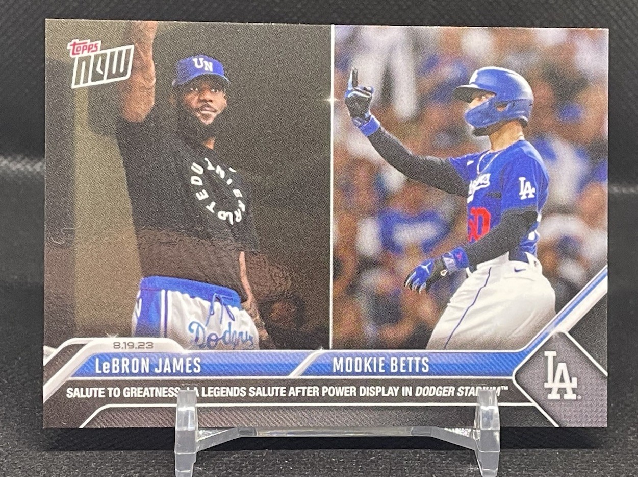2023 Topps Now Lebron James / Mookie Betts Salute To Greatness