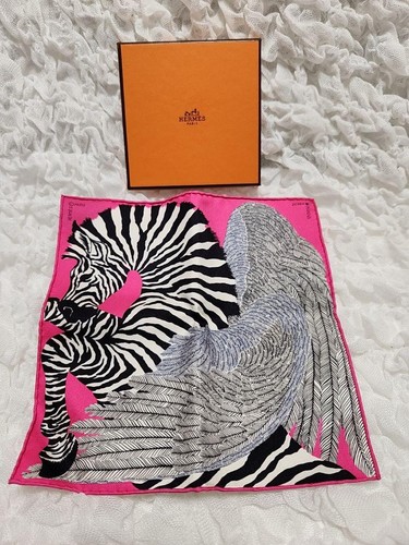 Sale Hermes Karenano 20 Scarf Zebra Pegasus