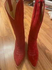red cowboy boots womens 10