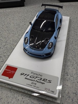 Make Up Eidolon 1/43 Porsche 911 (991.2) GT3RS 2018 Weissach Package Gulf Blue
