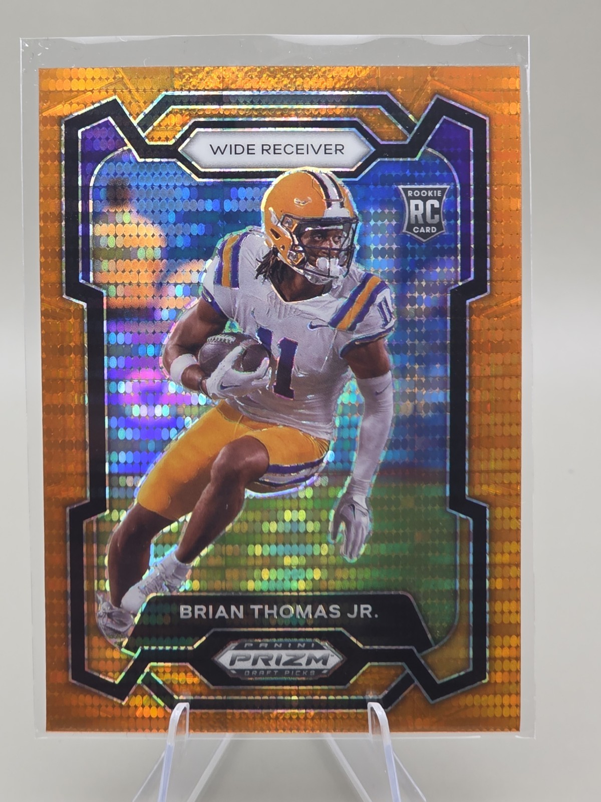 🔥 Brian Thomas Jr 2024 Prizm Draft Picks #118 Orange Pulsar Prizm /49 RC LSU 🔥