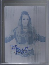 2021 Upper Deck AEW Spectrum Printing Plate Cyan 1/1 Dr Britt Baker #83 Auto 3x1
