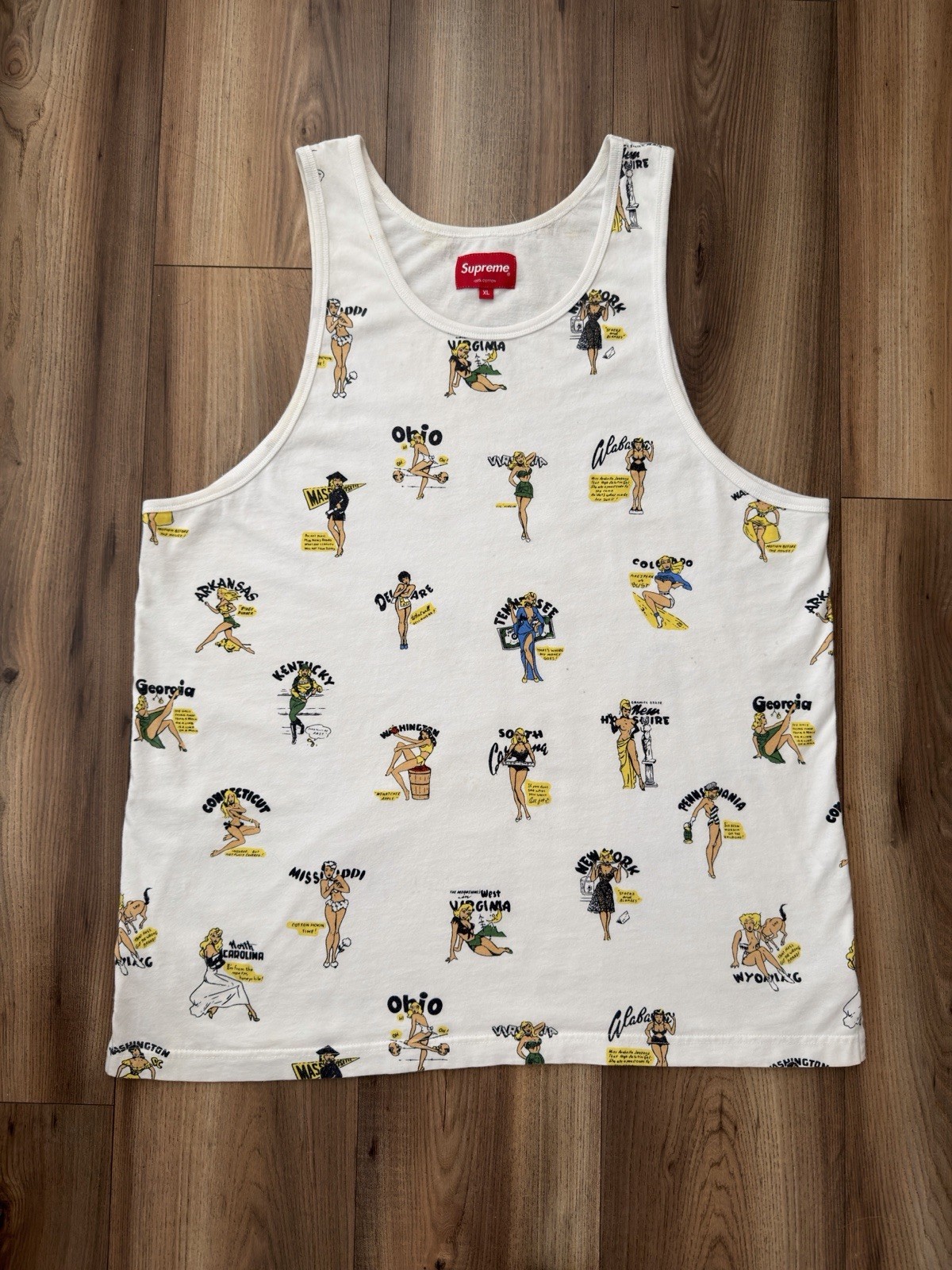 Supreme Vintage Pinup Girl Tabk Top