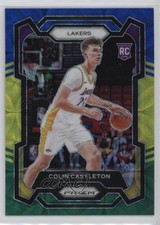 2023-24 Panini Prizm Choice Blue Yellow & Green Prizm Colin Castleton #287 0y2q