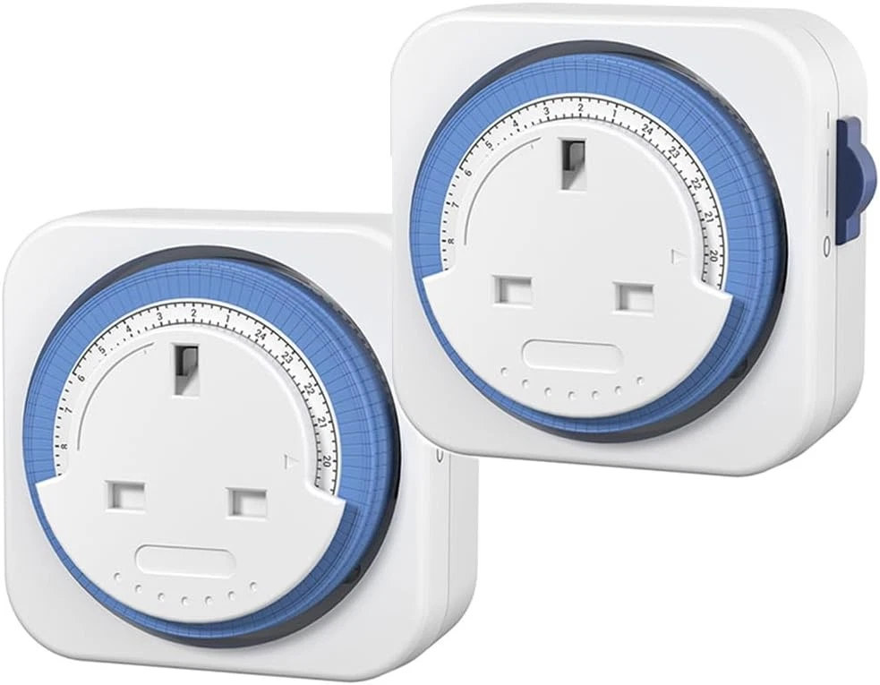 HBN 24 Hour Mechanical Timer Plug Socket UK,Indoor Plug-in Segment Plugs...
Opens in a new window or